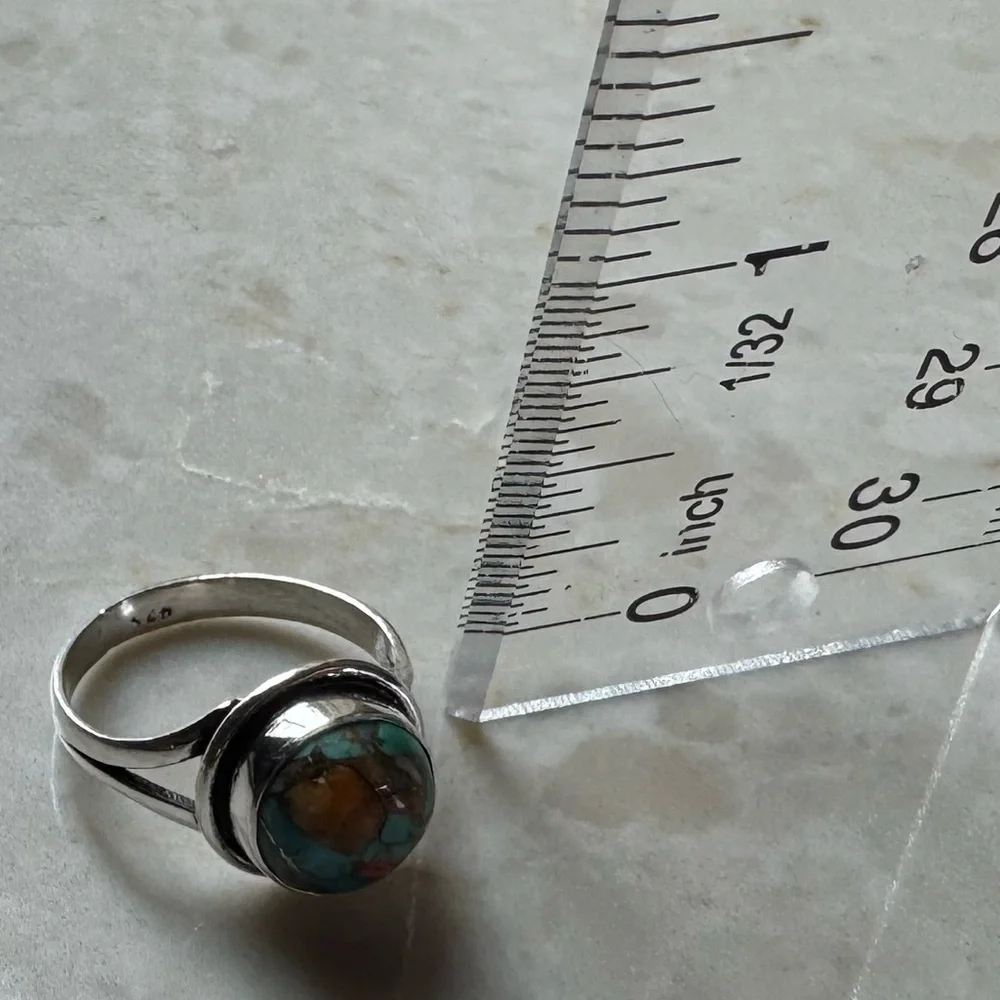 NWOT Sundance Beach Mosaic Ring, Spiny Oyster, Sterling Silver